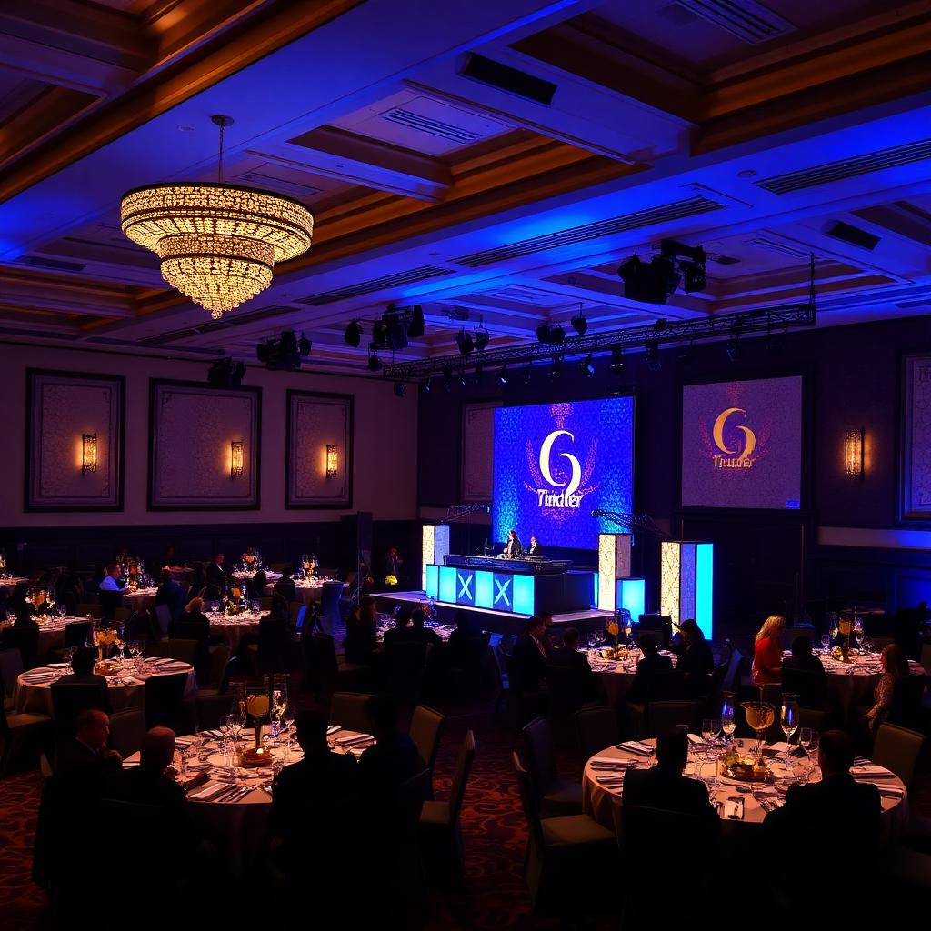 Corporate gala stage lighting